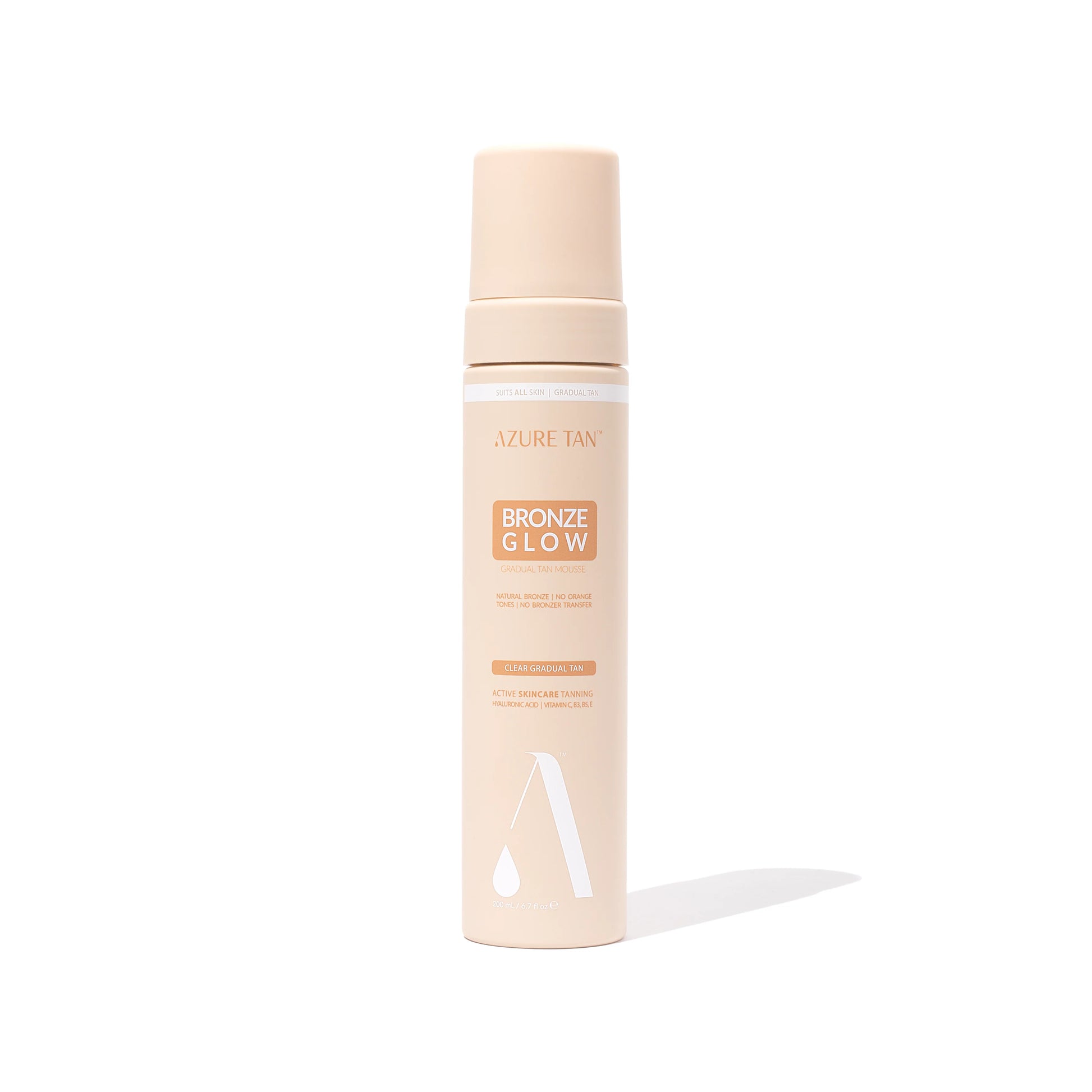 Azure | Clear Gradual Tan Mousse - Bronze Glow - Light/Medium - Hinterland Skin